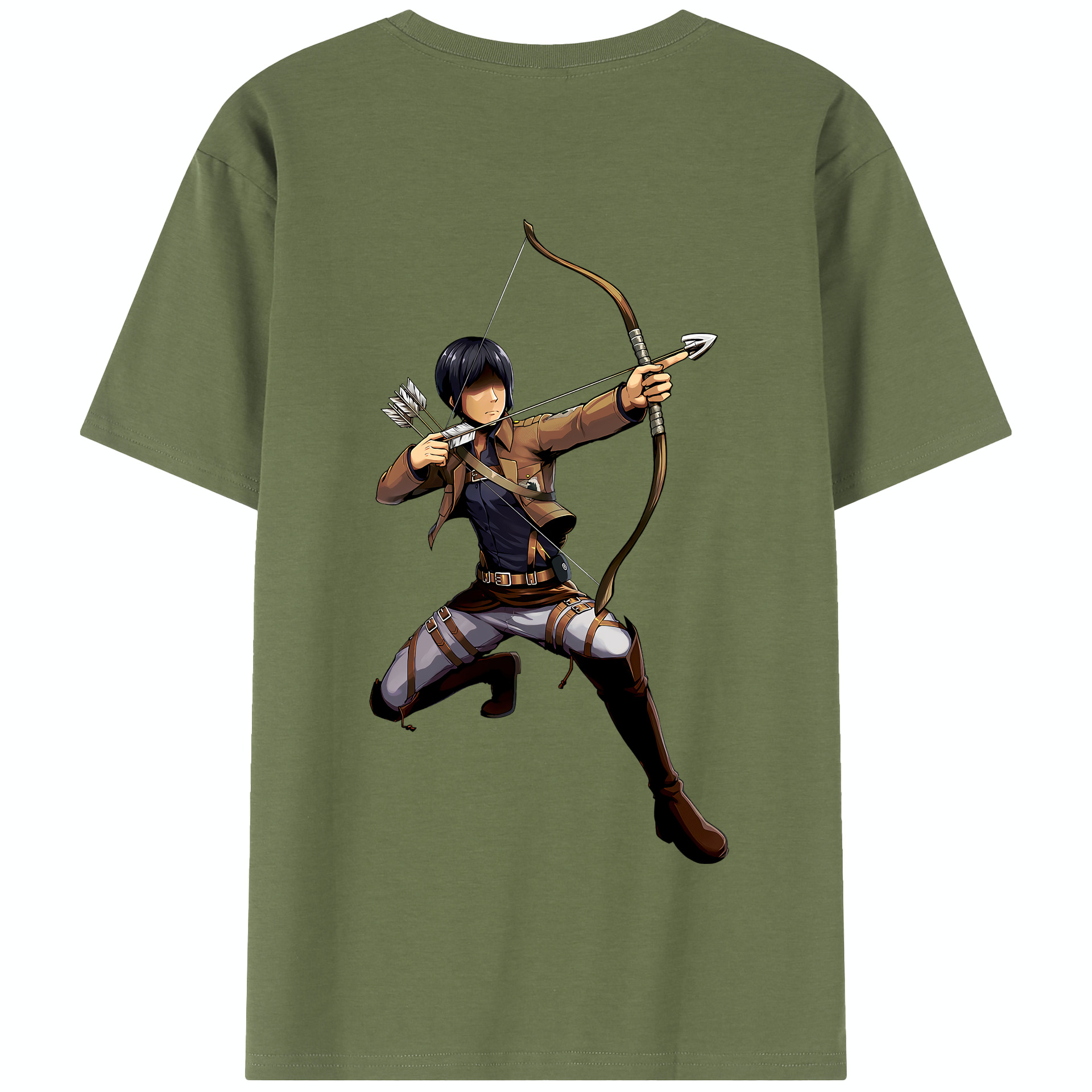 （画像用） 進撃の巨人 Attack on Titan 綿100％半袖Tシャツ（背面プリント）